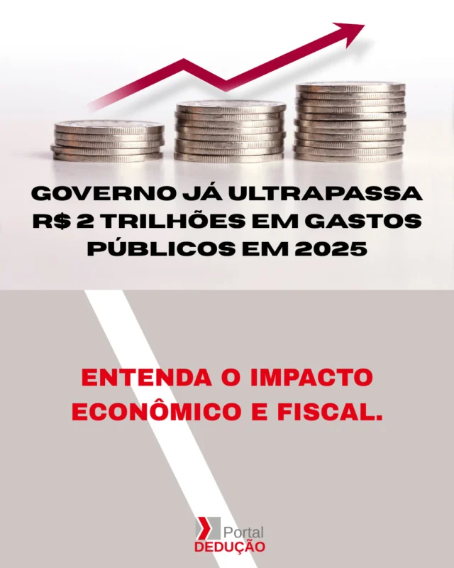 Em 2025, o governo já ultrapassou a marca de R$ 2 trilhões em gastos públicos!
Esse número levanta questões sobre os impactos fiscais e as possíveis consequências para as contas públicas no futuro próximo. Como isso afeta a economia do país e quais são as implicações para empresas e profissionais contábeis?

No Portal Dedução, trazemos uma análise completa sobre o impacto econômico e fiscal dessa cifra recorde. Entenda os detalhes e o que esperar dos próximos meses.

🔗 Confira a matéria completa: www.deducao.com.br
 Siga @portaldeducao para mais atualizações estratégicas.

#PortalDedução #GastosPúblicos #Economia #Contabilidade #GestãoFiscal #Tributação #NotíciasDeValor #AtualizaçãoProfissional

#portaldedução #informaçãoquetransforma #contabilidade #gestãofiscal #tributos #economia #atualizaçãoprofissional #notíciasdevalor #profissionaiscontábeis #inovaçãocontábil #gestãoempresarial #empreendedorismo #conteúdoestratégico #sigaoportal #mundocontábil