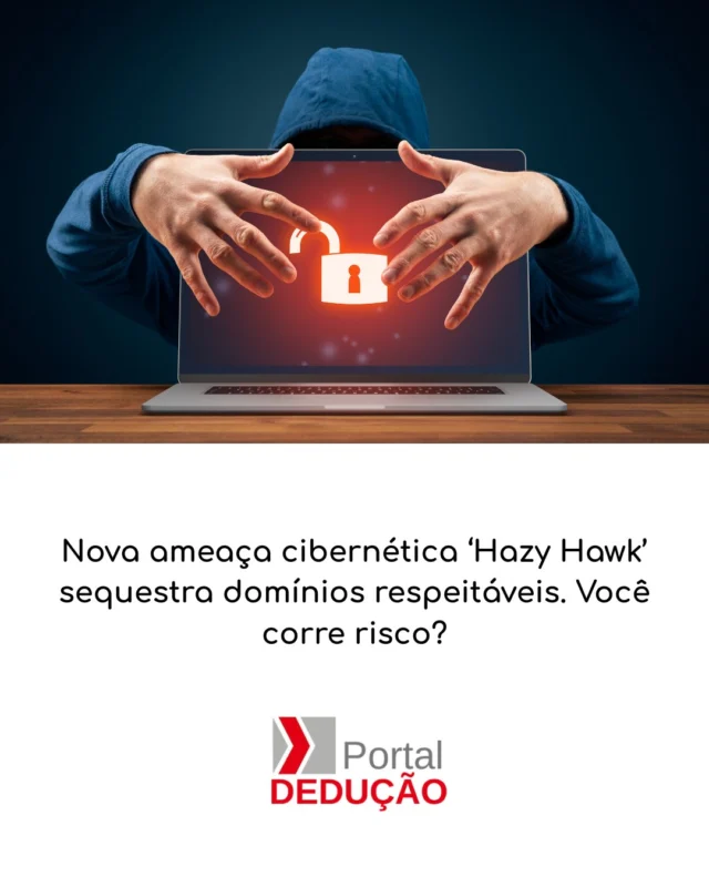 Uma nova ameaça cibernética, chamada Hazy Hawk, está sequestrando domínios respeitáveis e colocando empresas e usuários em risco. O ataque explora vulnerabilidades para assumir o controle de sites legítimos, podendo causar prejuízos financeiros, danos à reputação e perda de dados sensíveis. Especialistas alertam para a importância de reforçar a segurança digital e adotar medidas preventivas.

Quer entender melhor essa ameaça e como se proteger? Leia o artigo completo no Portal Dedução!

#SegurancaDigital #Ciberseguranca #AmeacasCiberneticas #HazyHawk #Tecnologia #ProtecaoDeDados #GestaoDeRiscos #Empresas #Negocios #PortalDeducao