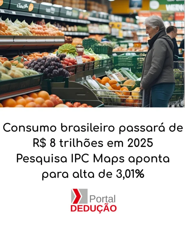 O consumo brasileiro deve ultrapassar R$ 8 trilhões em 2025, impulsionado pelo crescimento econômico, avanços tecnológicos e mudanças nos hábitos de compra. O levantamento aponta setores com maior potencial e destaca tendências que devem orientar estratégias de negócios e investimentos nos próximos anos.

Quer saber mais sobre as perspectivas do mercado? Leia o artigo completo no Portal Dedução!

#Consumo #Economia #Mercado #Negocios #Tendencias #Investimentos #Tecnologia #CrescimentoEconomico #Empreendedorismo #PortalDeducao