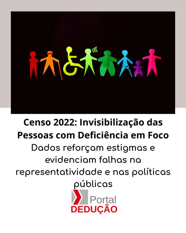 Os dados do Censo 2022 reforçam estigmas e invisibilizam as pessoas com deficiência no Brasil. O artigo analisa como a metodologia e a falta de representatividade nos números impactam políticas públicas, direitos e a construção de uma sociedade mais inclusiva. Especialistas alertam para a necessidade de aprimorar a coleta de dados e combater a invisibilização dessa parcela da população.

Quer entender mais sobre os impactos desses dados? Leia o artigo completo no Portal Dedução!

#Censo2022 #PessoasComDeficiencia #Inclusao #DireitosHumanos #PoliticasPublicas #Representatividade #SociedadeInclusiva #Diversidade #DadosEstatisticos #PortalDeducao